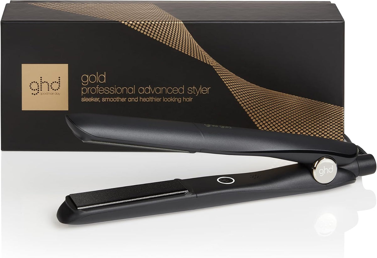 Plate Fers à lisser, Doré/Noir, ghd - Lisseur cheveux ghd Gold - Fer à lisser professionnel (Noir)
