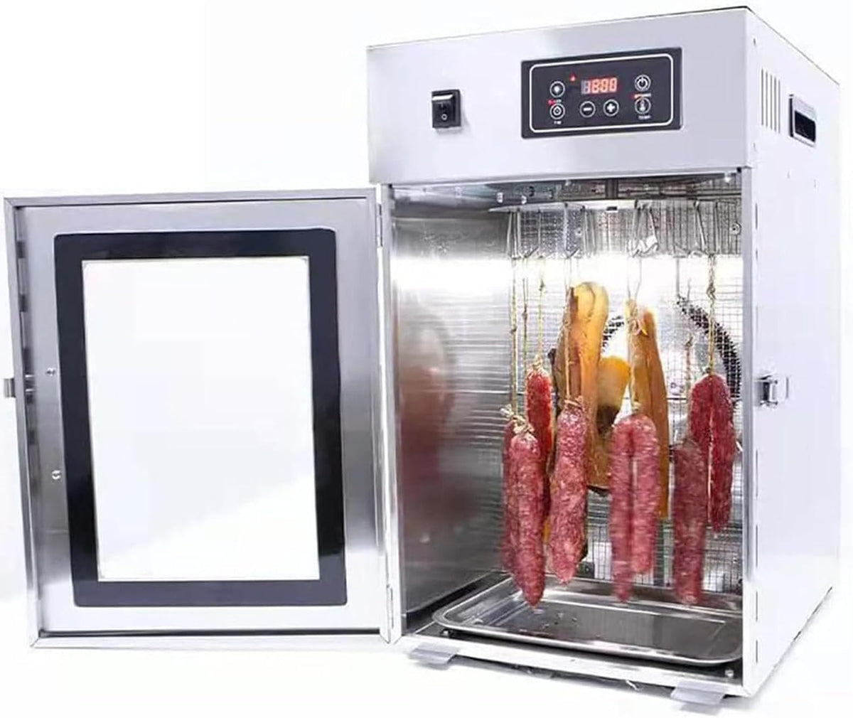 CGLYYDS déshydrateur alimentaire, 40 x 37 x 56 cm, 800 W, 220 V, Argenté, Séchoir à viande professionnel, déshydrateur et armoire de séchage