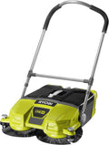 RYOBI Balais mécaniques, 18 V, 17 L, 53 cm, Noir, - Balayeuse sans Fil One+ R18SW3-0, 2 Brossettes Latérales