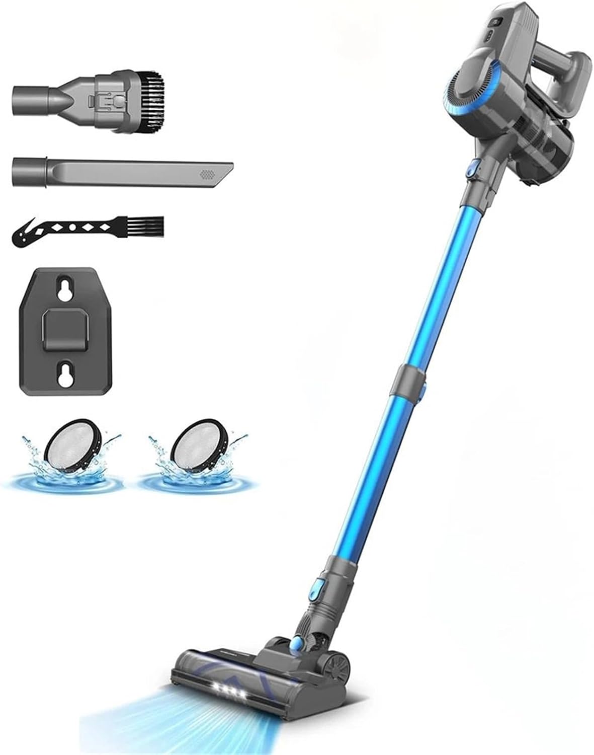 CVPX aspirateur balai sans fil, Noir, Aspirateur Aspirateur Voiture Aspirateur Vertical sans Fil N300, aspirateur Balai Ultra léger pour Tapis