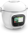 Moulinex Multicuiseurs, 6 L, Blanc, Cookeo Touch Multicuiseur intelligent, Haute Pression, Ecran tactile, 13 modes de cuisson