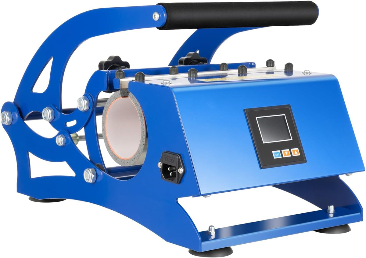 Rogowsen Presses à imprimer, 29 x 41,5 x 40 cm (déplié), 500 W., 220 V., fer, acier inoxydable, aluminium de silicium, caoutchouc, bleu + noir