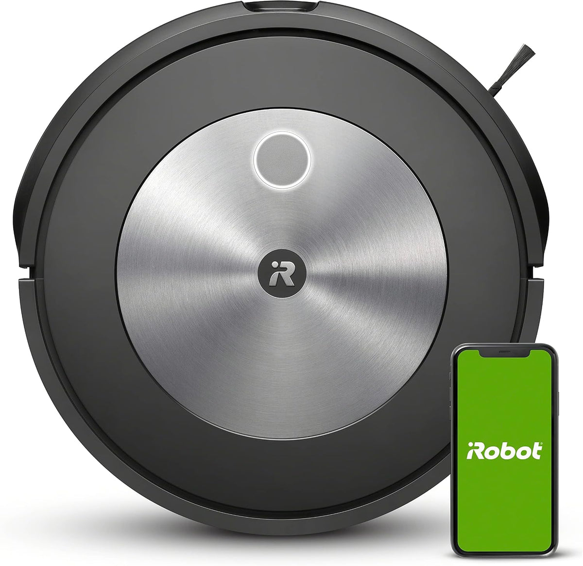 iRobot robot aspirateur, Noir, Roomba j7 (7150) connecté Wi-Fi, cartographie intelligente, fonctionne avec Alexa
