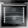 Hoover Fours encastrables, 78 L, Argenté, HOAZ8673IN Four électrique à deux zones 15 fonctions avec vision LED