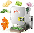 KIUYTQQ trancheuse électrique, débit de traitement de 150 à 300 kg/heure., 300 kg, 35 mm, Noir, professionnelle pour légumes