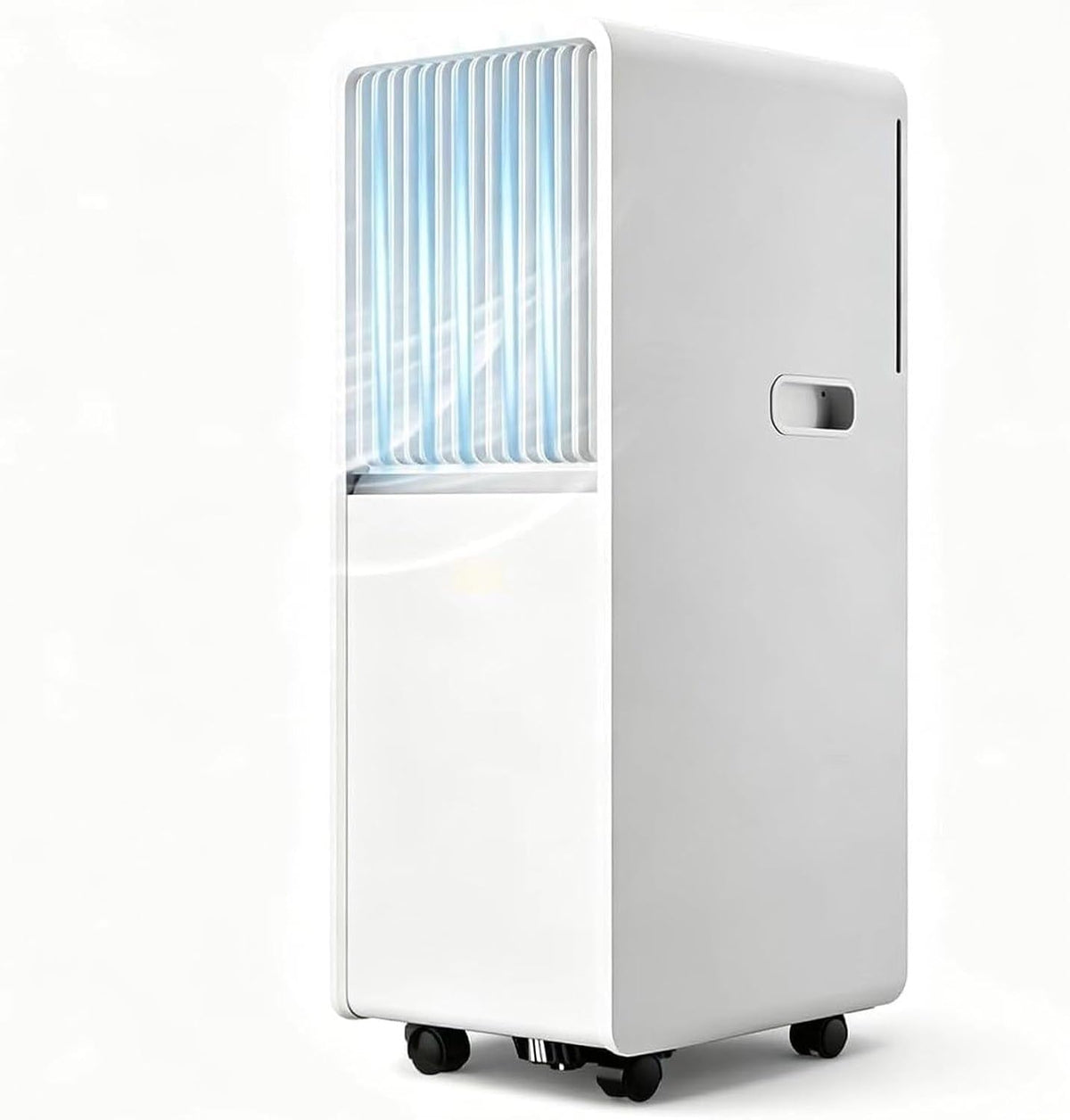 climatiseur portable HUANQIN, 14000 BTU, 700 m, Blanc, Rafraîchit jusqu'à ² avec Télécommande, Ventilateur