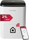 Ariston déshumidificateur, 21 L, 52 m, Blanc, Silencieux, des pièces allant jusqu'à ²