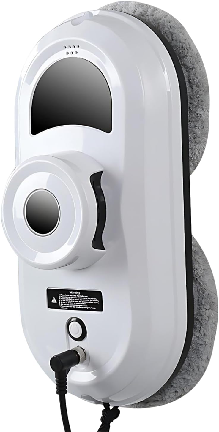 UPLTOE Robots aspirateurs, 65 dB, 81 mm, 4 m, Blanc, Robot lave vitre intelligent, Aspiration 2800Pa, design ultra-fin