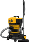 VITO aspirateur eau et poussière, 1200 W, 25 L, Noir, - Aspirateur Plâtres Eau et Poussières Cuve Professionnel Chantier Atelier