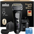 Braun Rasoirs à grille, Marron/Noir, Rasoir Electrique Homme Series 9+ Pro 9690CCE Noir