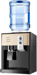 ERSINIAN fontaine à eau, Noir, Distributeur d'eau - Chaude et Froide à Chargement par Le Haut, Installation Facile